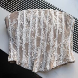 Lace Overlay Mini Skirt